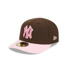 PC 59FIFTY Brains ニューヨーク・ヤンキース ウォルナット ピンクバイザー - 14866571-700 | NEW ERA ニューエラ公式オンラインストア