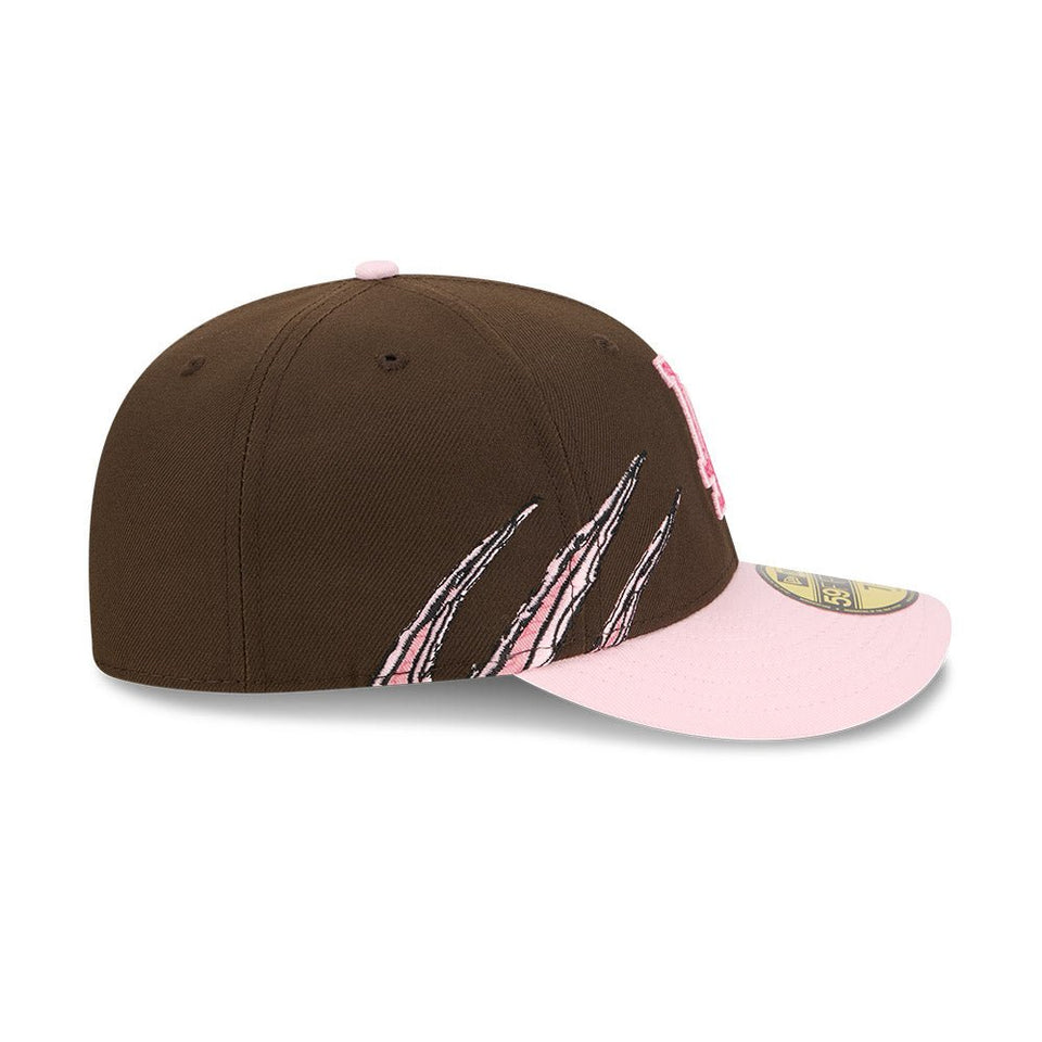 PC 59FIFTY Brains ロサンゼルス・ドジャース ウォルナット ピンク