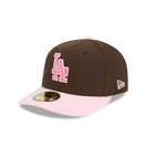 PC 59FIFTY Brains ロサンゼルス・ドジャース ウォルナット ピンクバイザー - 14866572-700 | NEW ERA ニューエラ公式オンラインストア