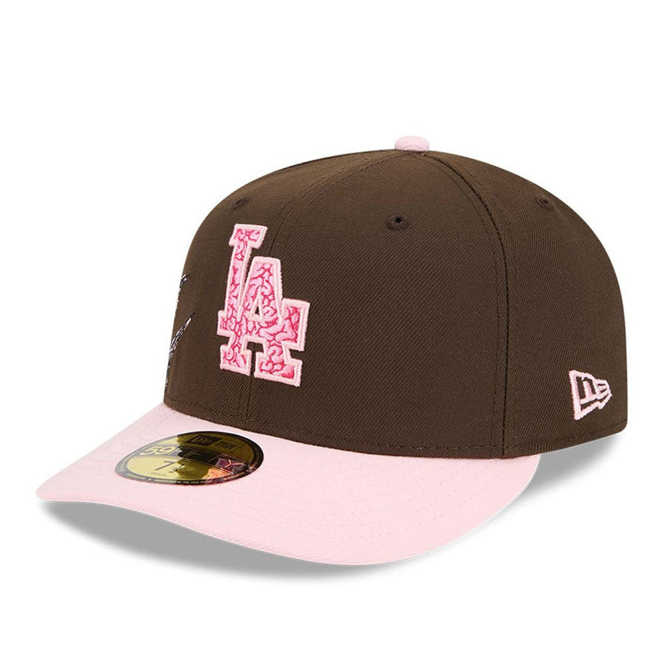 PC 59FIFTY Brains ロサンゼルス・ドジャース ウォルナット ピンク
