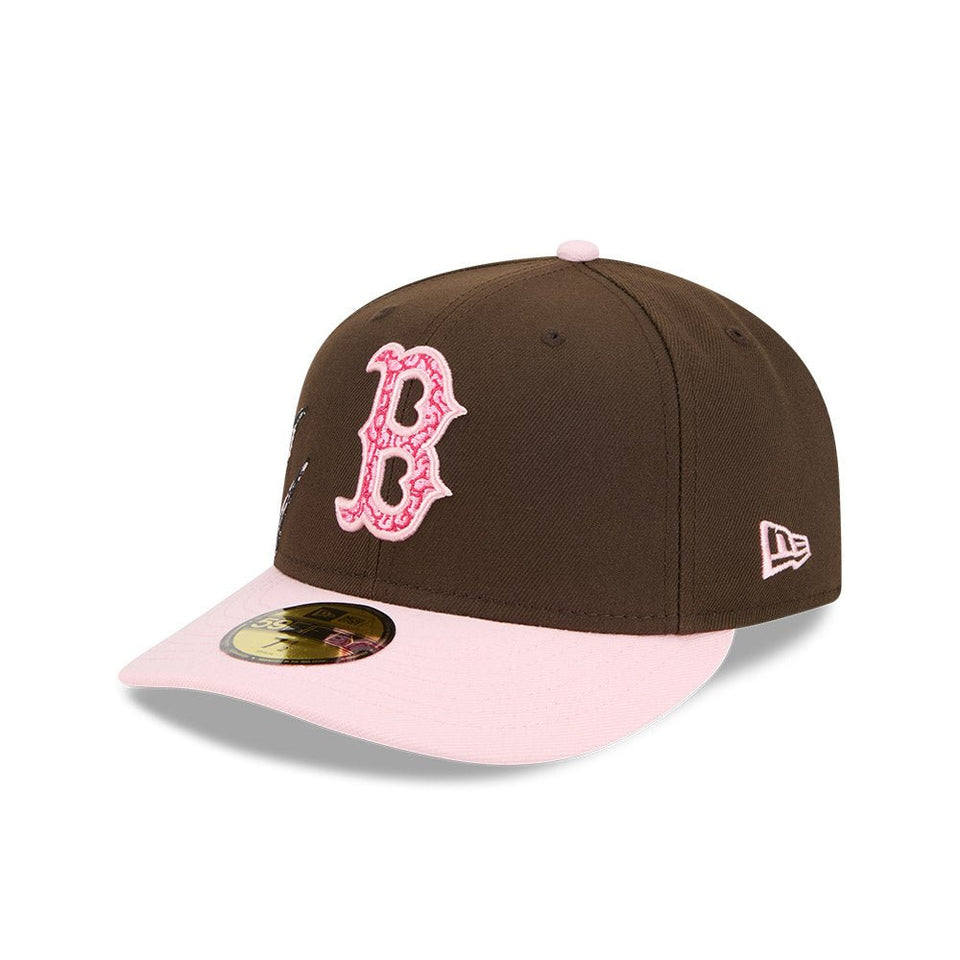 PC 59FIFTY Brains ボストン・レッドソックス ウォルナット ピンクバイザー - 14866573-700 | NEW ERA ニューエラ公式オンラインストア