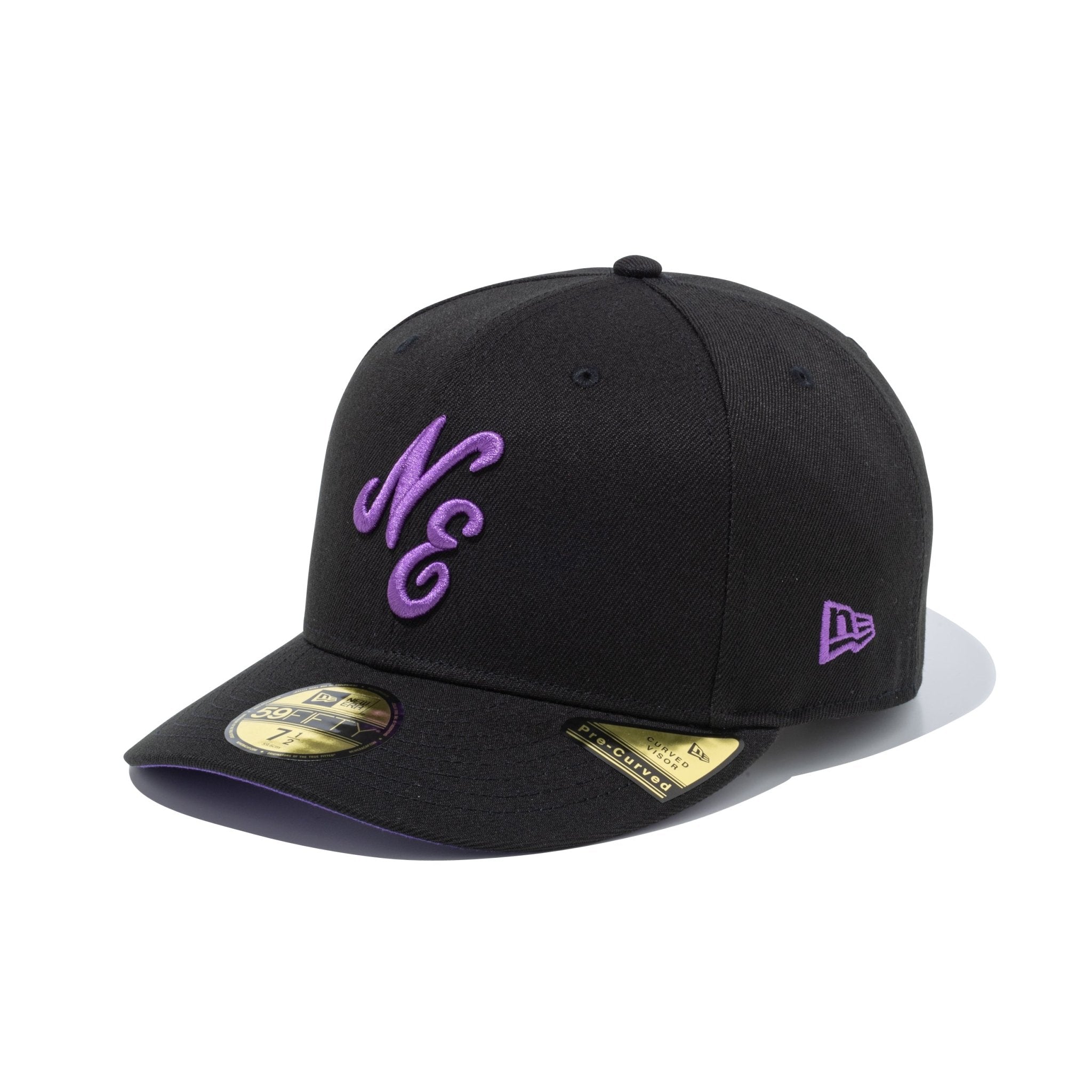 PC 59FIFTY Color Variation クラシックロゴ ブラック × パープル