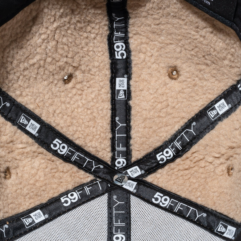 PC 59FIFTY Eco Leather Fabric Series ボアフリース メタルピン ベーシック ブラウン - 14861182 - 700 | NEW ERA ニューエラ公式オンラインストア