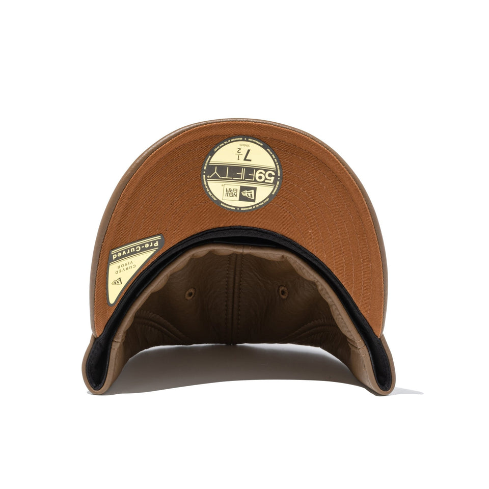 PC 59FIFTY Eco Leather Fabric Series ボアフリース メタルピン ベーシック ブラウン - 14861182 - 700 | NEW ERA ニューエラ公式オンラインストア
