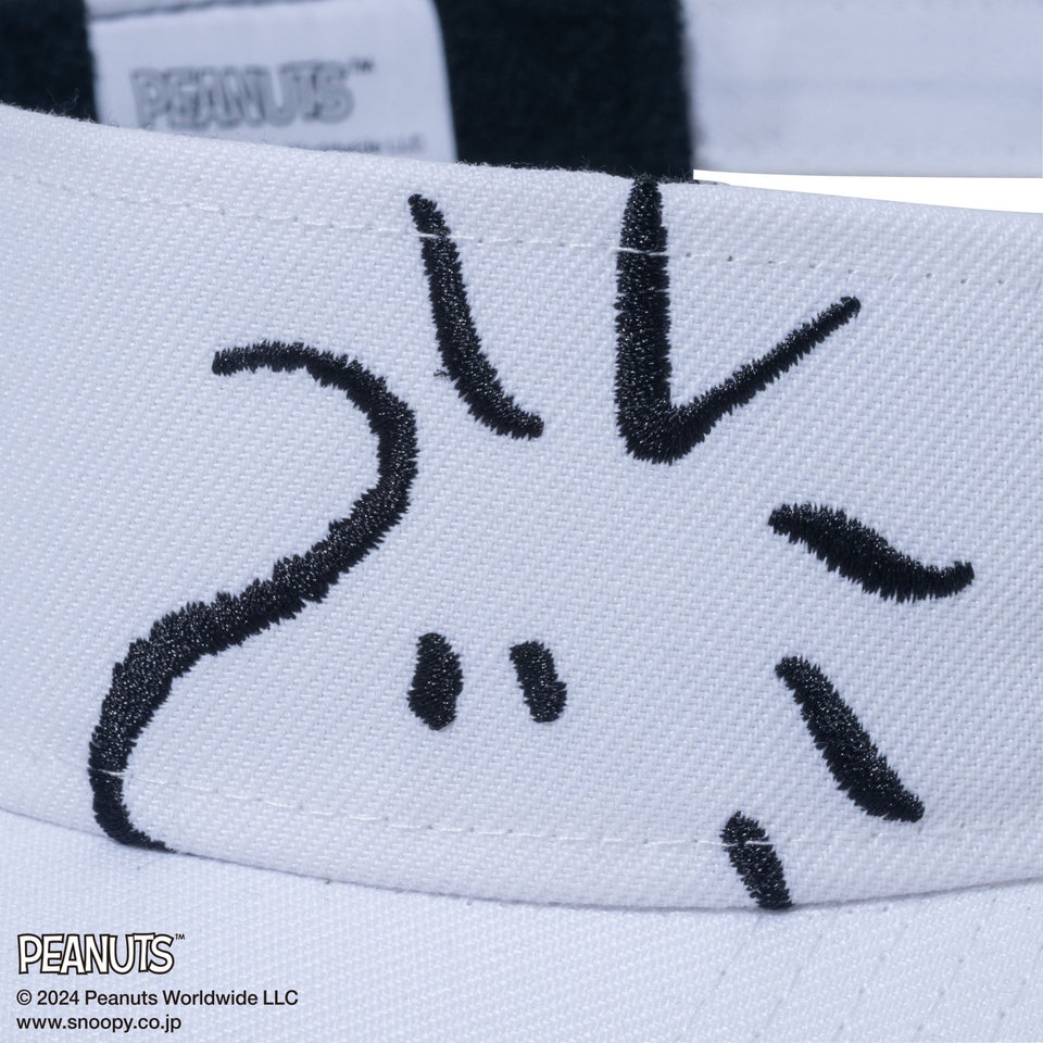 【ゴルフ】サンバイザー ロングバイザー PEANUTS ピーナッツ ホワイト - 14124301-OSFM | NEW ERA ニューエラ公式オンラインストア