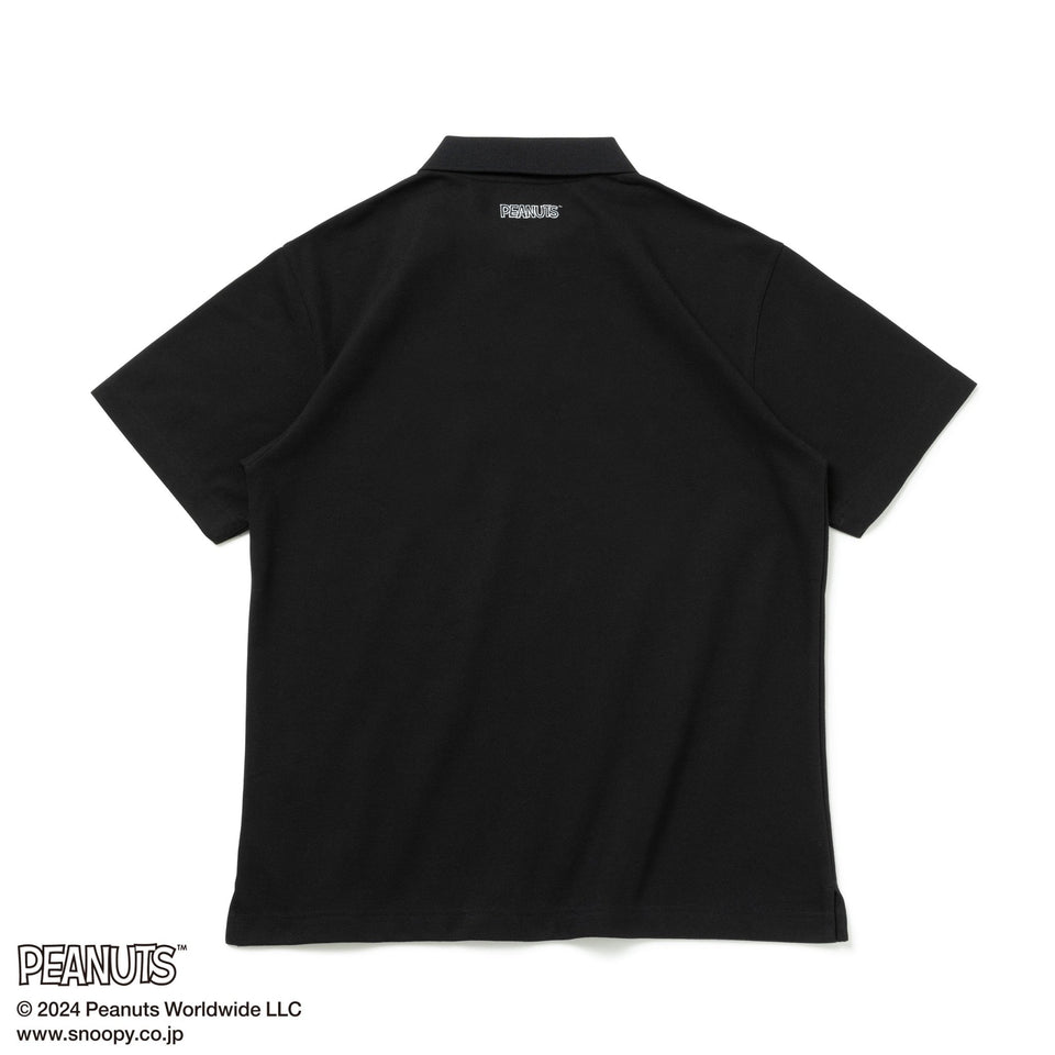 【ゴルフ】半袖 ポロシャツ PEANUTS ピーナッツ ブラック - 14124679-S | NEW ERA ニューエラ公式オンラインストア