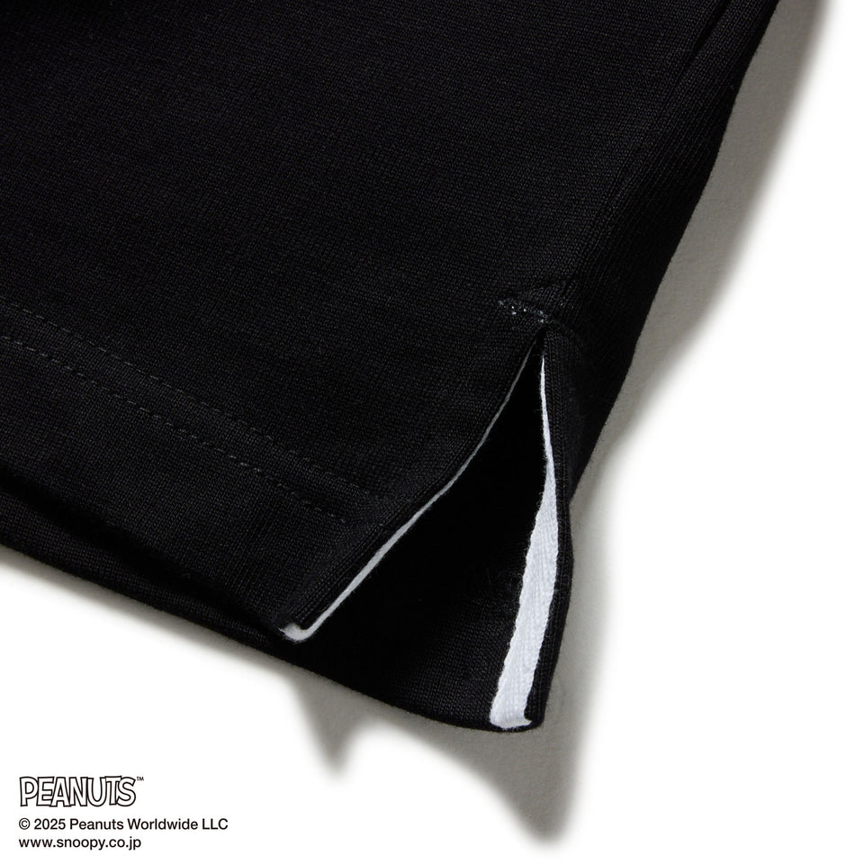ラグビーシャツ PEANUTS ピーナッツ ワッペン ブラック | ゴルフ