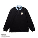 【ゴルフ】 ラグビーシャツ PEANUTS ピーナッツ ワッペン ブラック - 14344458 - S | NEW ERA ニューエラ公式オンラインストア
