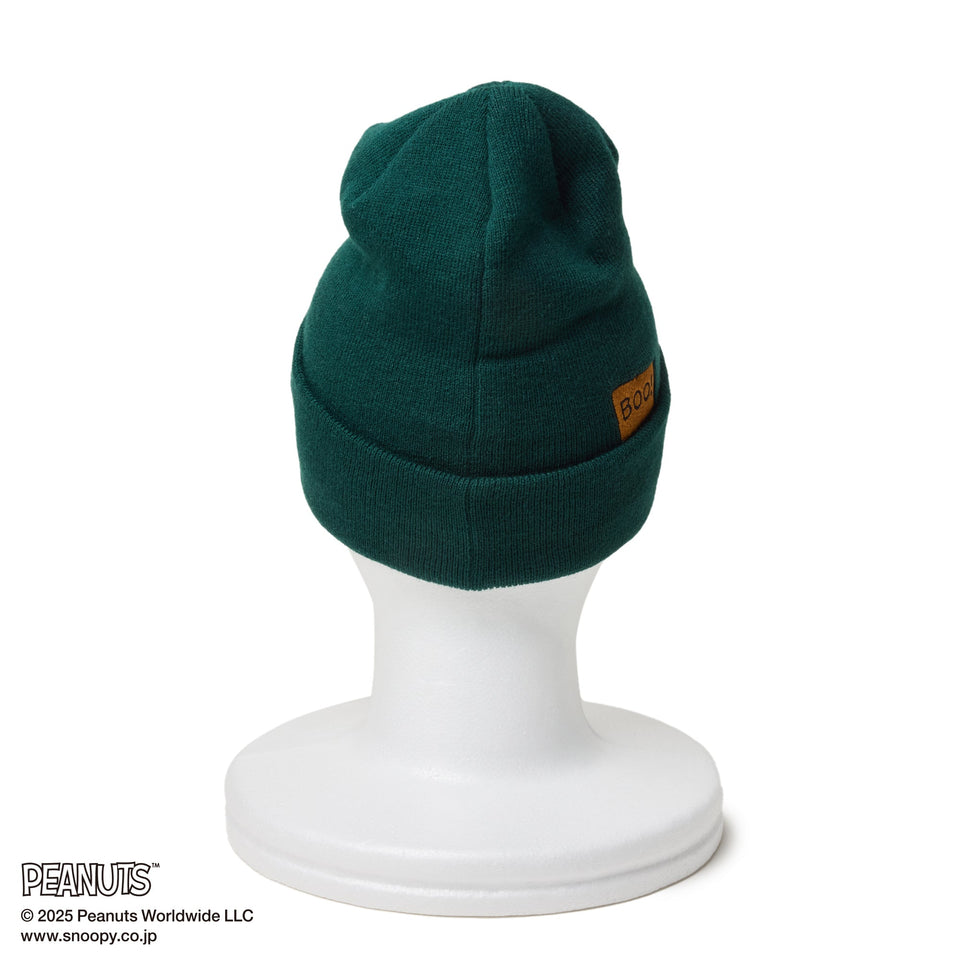 ベーシック カフニット PEANUTS ピーナッツ スヌーピー ダークグリーン - 14344525 - OSFM | NEW ERA ニューエラ公式オンラインストア