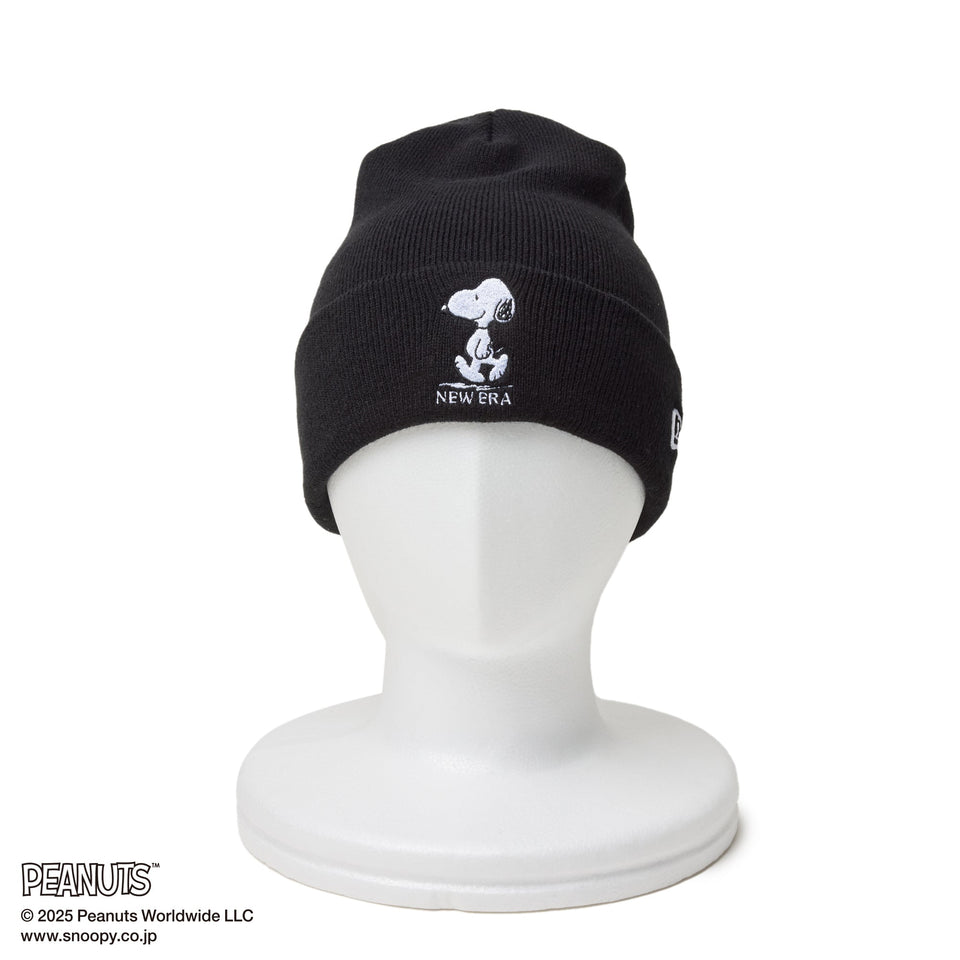 ベーシック カフニット PEANUTS ピーナッツ スヌーピー ブラック - 14344526 - OSFM | NEW ERA ニューエラ公式オンラインストア