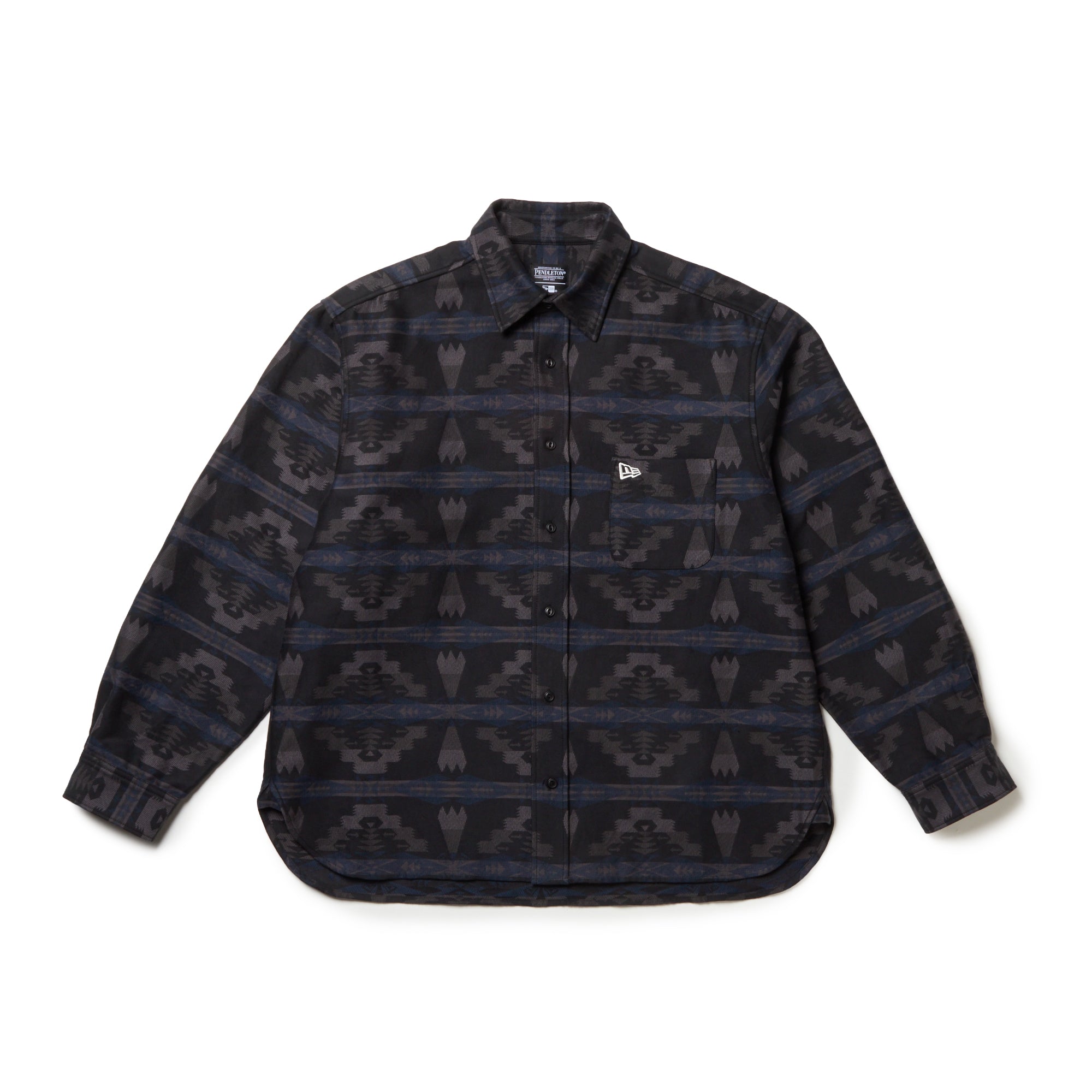 長袖 オーバーサイズド シャツ Pendleton ペンドルトン ブラック