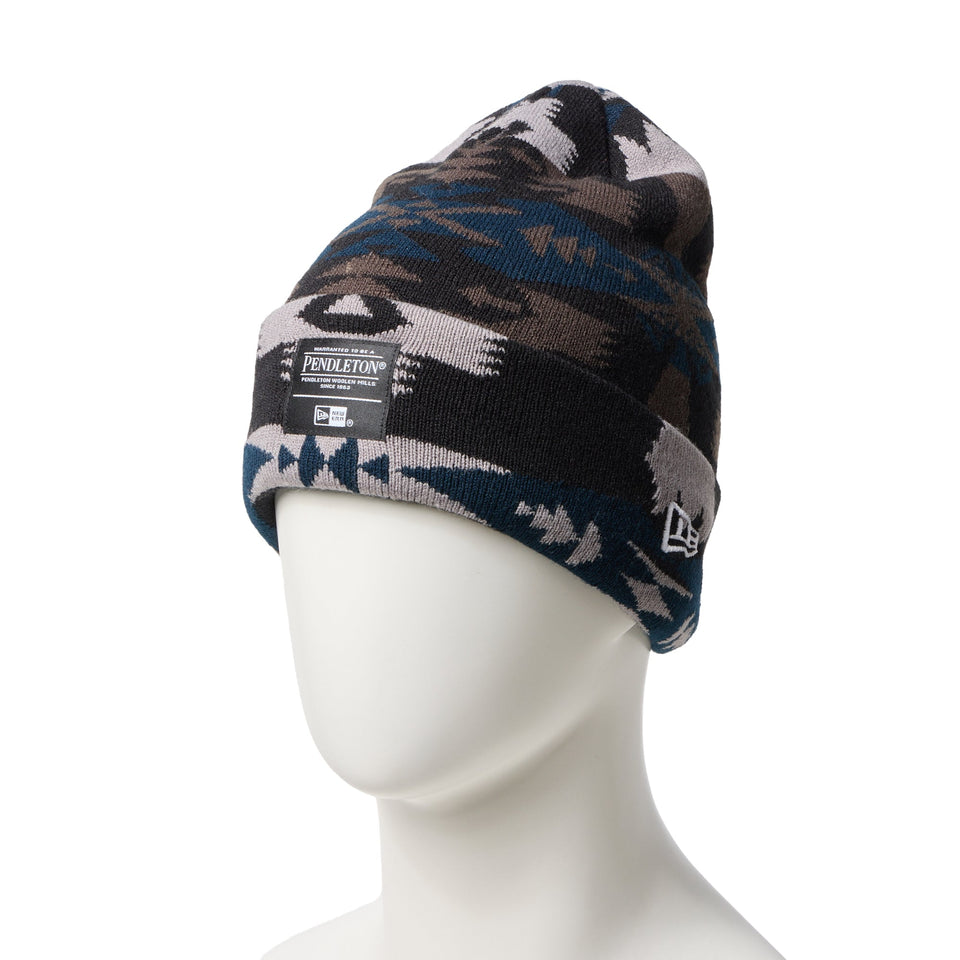 ベーシック カフニット Pendleton ペンドルトン ブラック - 14699390 - OSFM | NEW ERA ニューエラ公式オンラインストア