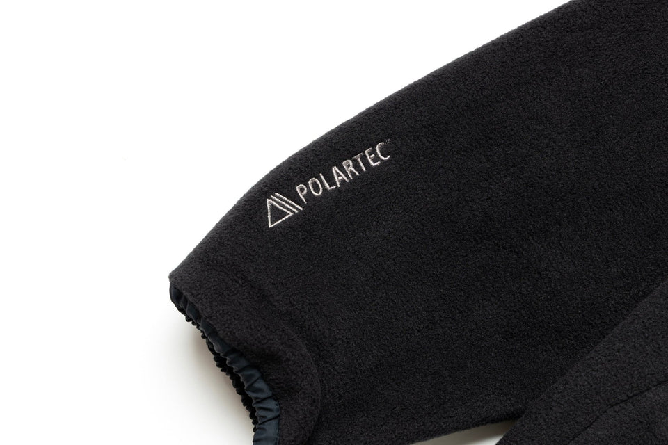 フルジップフーディー フリースジャケット POLARTEC BLACK LABEL FW25 ブラック - 14746911-S | NEW ERA ニューエラ公式オンラインストア