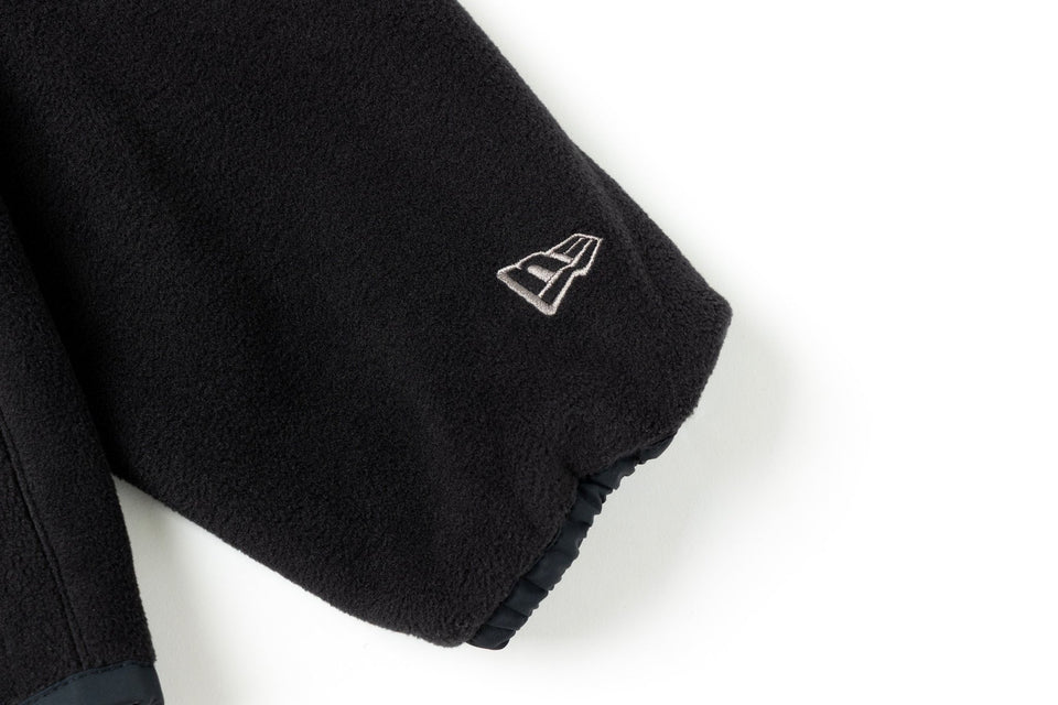 フルジップフーディー フリースジャケット POLARTEC BLACK LABEL FW25 ブラック - 14746911-S | NEW ERA ニューエラ公式オンラインストア