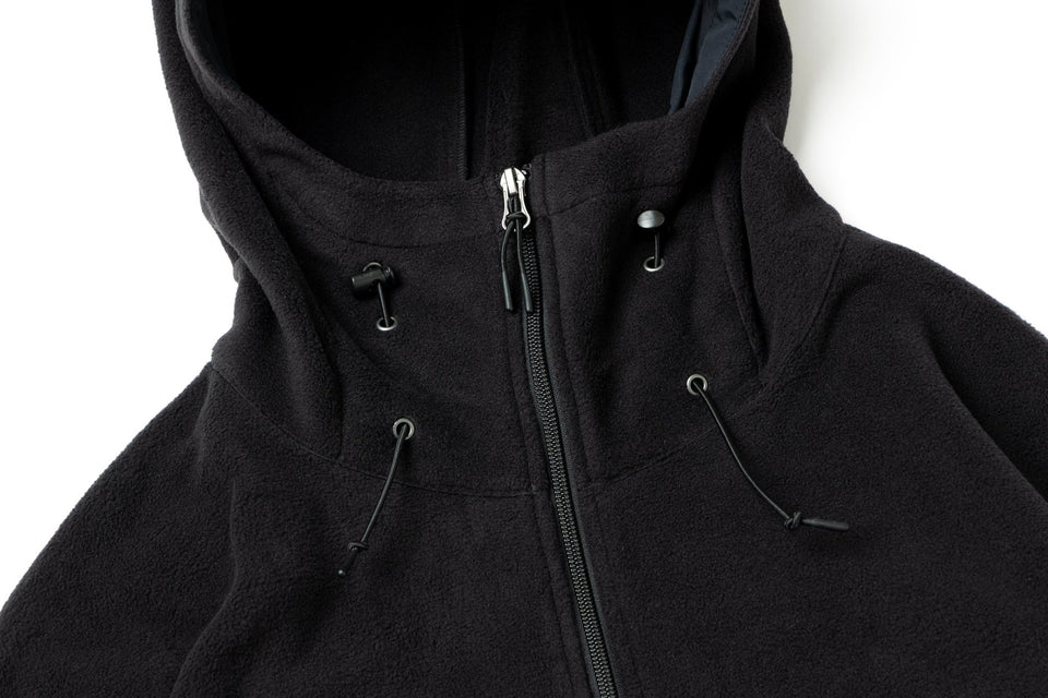 フルジップフーディー フリースジャケット POLARTEC BLACK LABEL FW25 ブラック - 14746911-S | NEW ERA ニューエラ公式オンラインストア