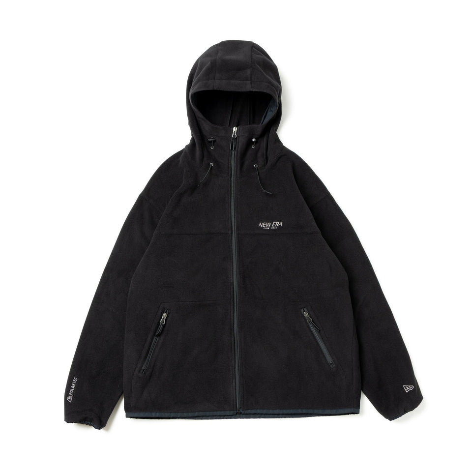フルジップフーディー フリースジャケット POLARTEC BLACK LABEL FW25 ブラック - 14746911-S | NEW ERA ニューエラ公式オンラインストア