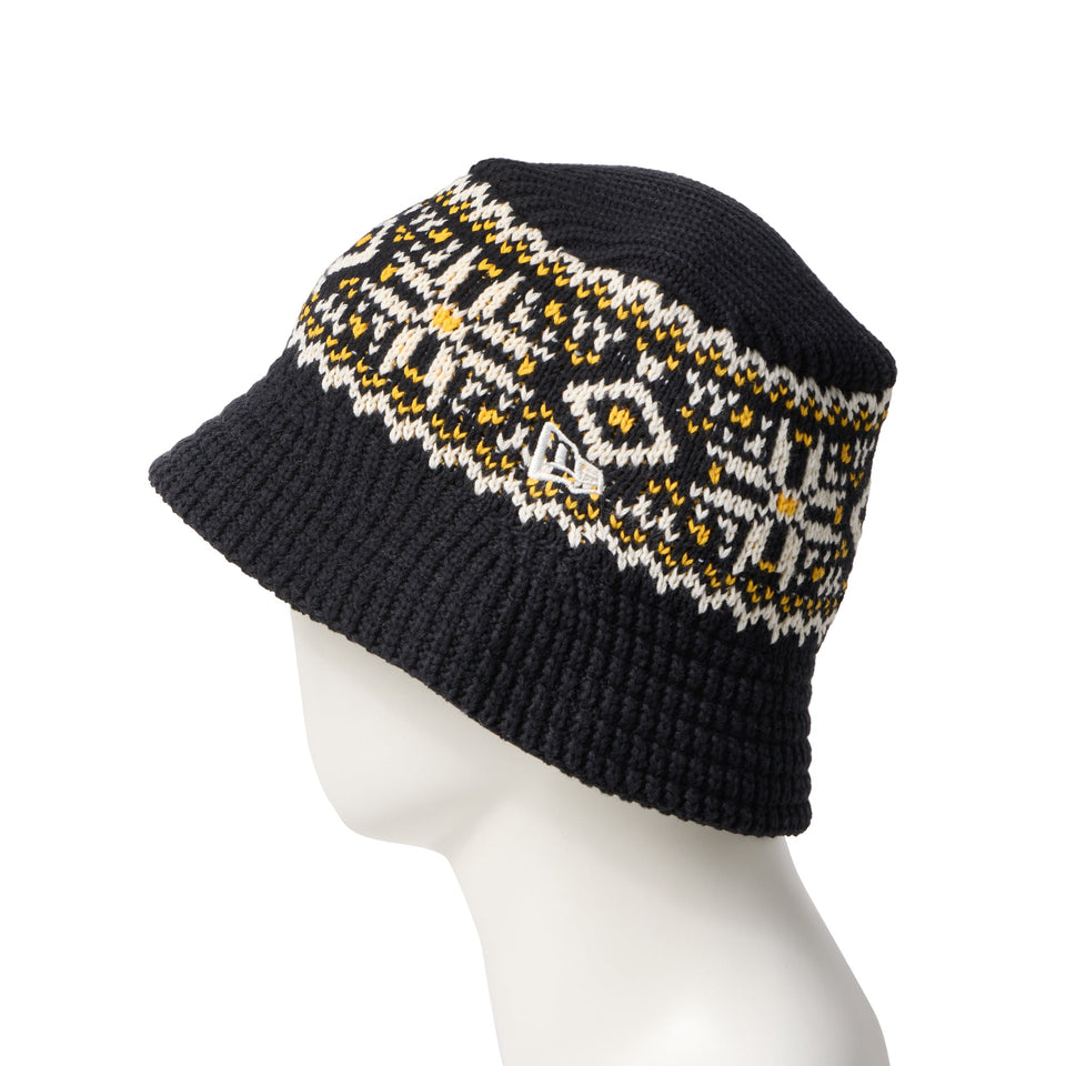 ニットバケット Powered by GORO NAKATSUGAWA（MIN - NANO） ノルディック ブラック - 14703366 - SM | NEW ERA ニューエラ公式オンラインストア
