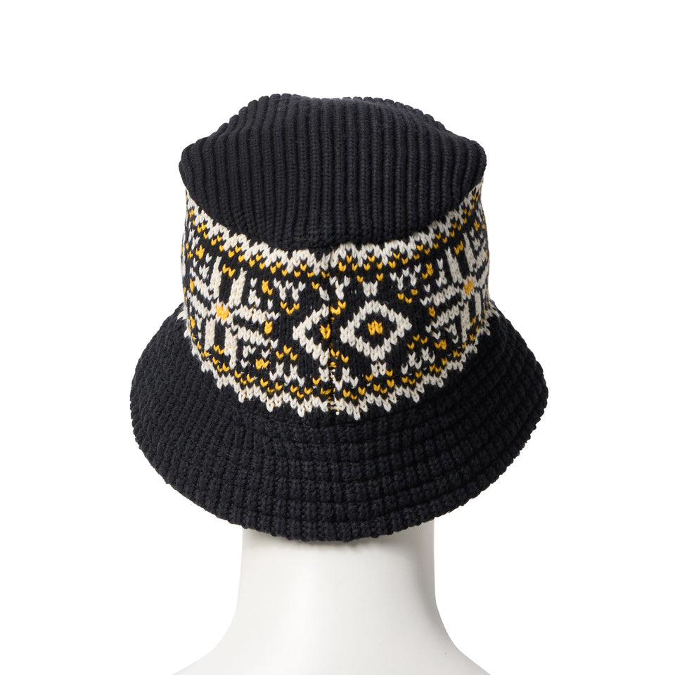 ニットバケット Powered by GORO NAKATSUGAWA（MIN - NANO） ノルディック ブラック - 14703366 - SM | NEW ERA ニューエラ公式オンラインストア