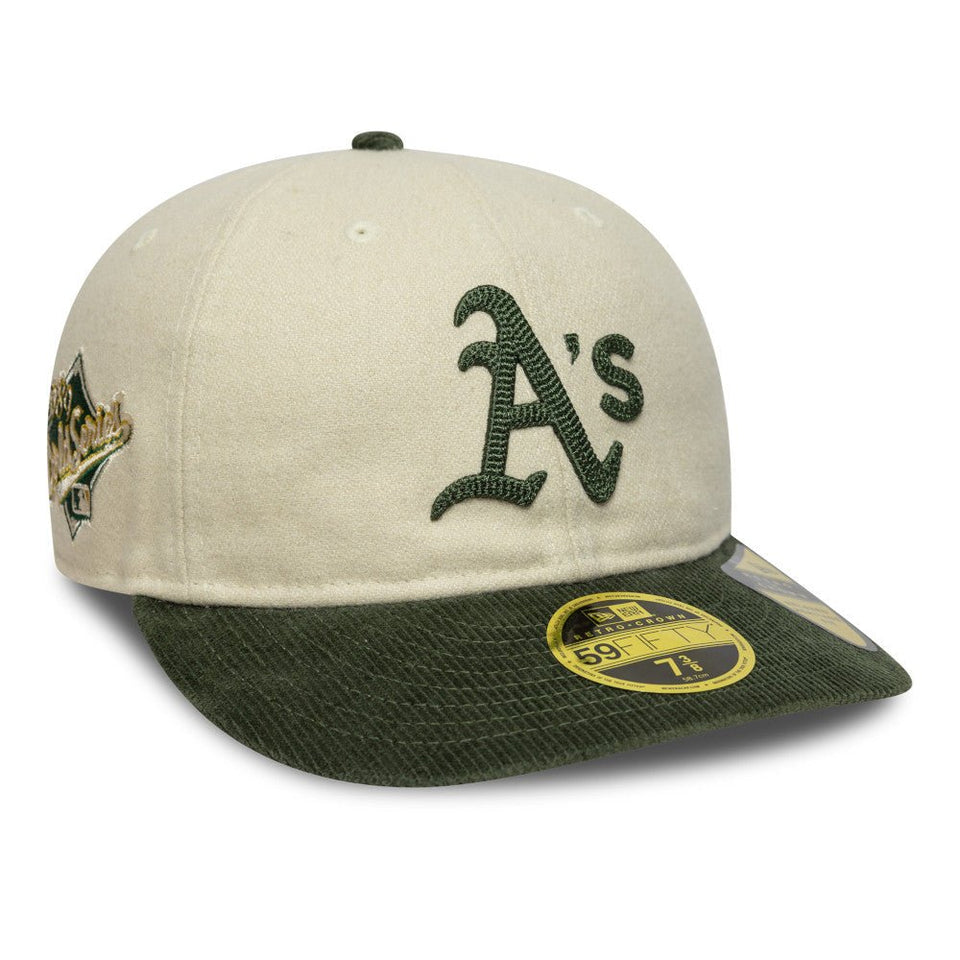 RC 59FIFTY ノンバックラム 59FIFTY DAY Memorial Collection オークランド・アスレチックス オフホワイト ダークグリーンコーデュロイバイザー - 14700170 - 700 | NEW ERA ニューエラ公式オンラインストア