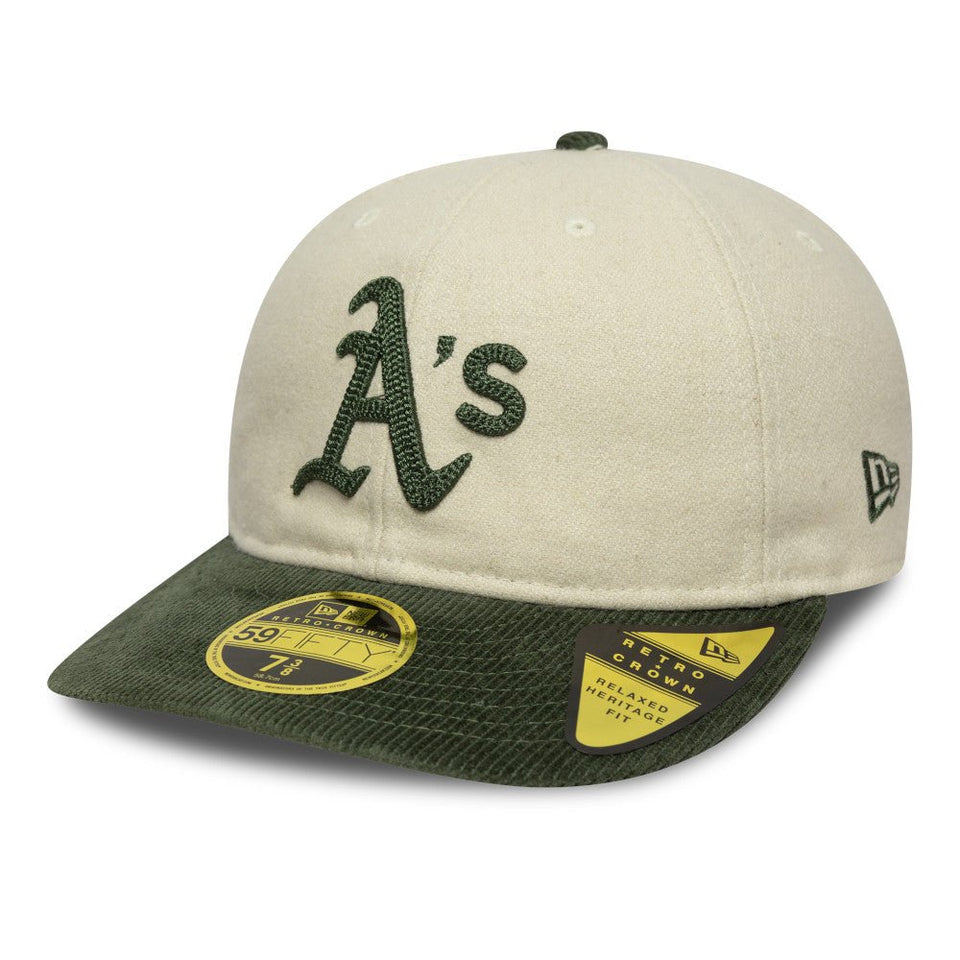 RC 59FIFTY ノンバックラム 59FIFTY DAY Memorial Collection オークランド・アスレチックス オフホワイト ダークグリーンコーデュロイバイザー - 14700170 - 700 | NEW ERA ニューエラ公式オンラインストア