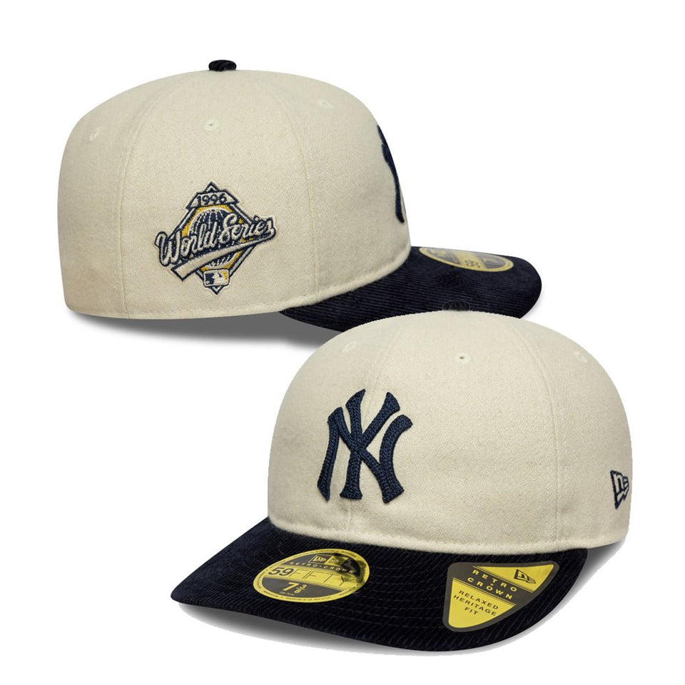 RC 59FIFTY ノンバックラム 59FIFTY DAY Memorial Collection ニューヨーク・ヤンキース オフホワイト ネイビーコーデュロイバイザー - 14700171 - 700 | NEW ERA ニューエラ公式オンラインストア