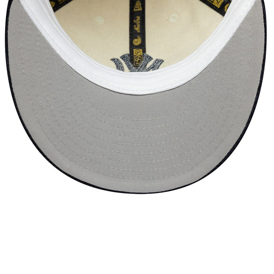 RC 59FIFTY ノンバックラム 59FIFTY DAY Memorial Collection ニューヨーク・ヤンキース オフホワイト ネイビーコーデュロイバイザー - 14700171 - 700 | NEW ERA ニューエラ公式オンラインストア