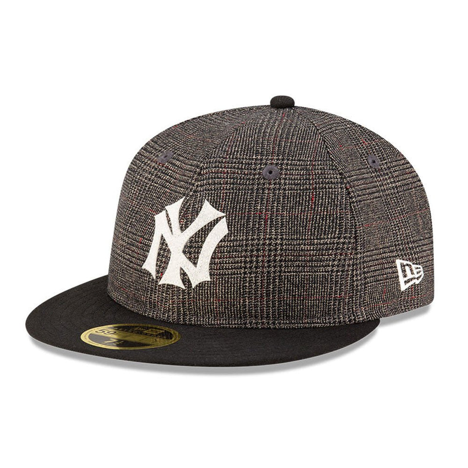 RC 59FIFTY 59FIFTY DAY Memorial Collection ニューヨーク・ヤンキース クーパーズタウン Three Rooms グレンチェック ブラックバイザー - 14676998 - 700 | NEW ERA ニューエラ公式オンラインストア