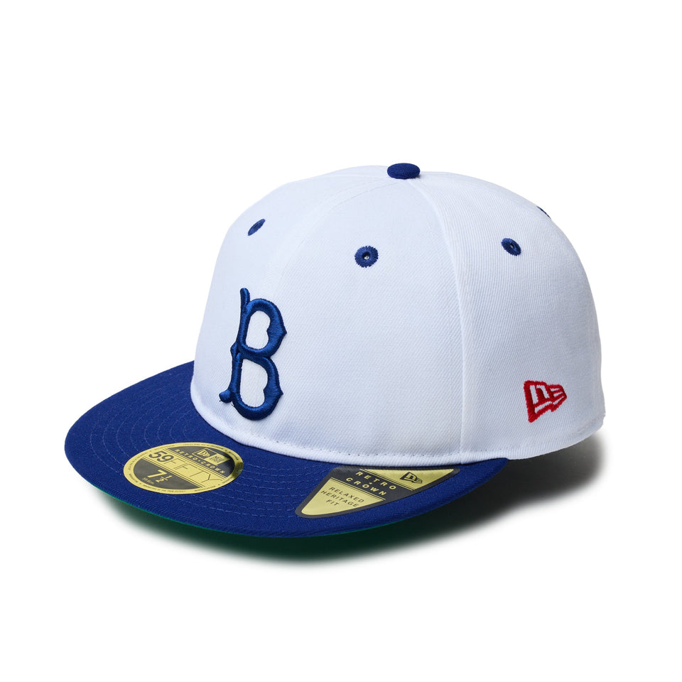 RC 59FIFTY フラットバイザー Dodgers Pack ブルックリン・ドジャース クーパーズタウン ホワイト ダークロイヤルバイザー - 14388382 - 700 | NEW ERA ニューエラ公式オンラインストア