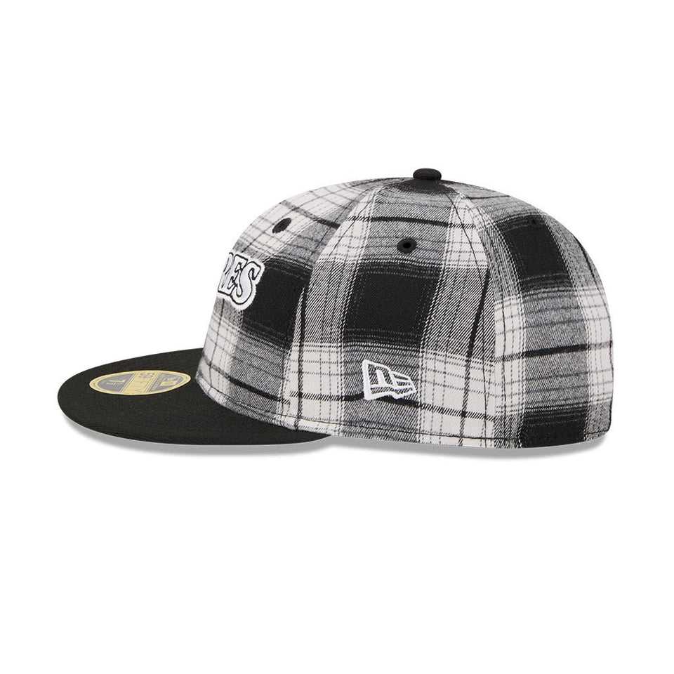 RC 59FIFTY Grunge Style Plaid サンディエゴ・パドレス クーパーズタウン ブラック - 14747108-700 | NEW ERA ニューエラ公式オンラインストア