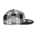 RC 59FIFTY Grunge Style Plaid サンディエゴ・パドレス クーパーズタウン ブラック - 14747108-700 | NEW ERA ニューエラ公式オンラインストア