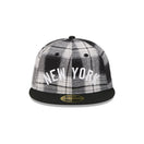 RC 59FIFTY Grunge Style Plaid ニューヨーク・ヤンキース クーパーズタウン ブラック - 14747109-700 | NEW ERA ニューエラ公式オンラインストア