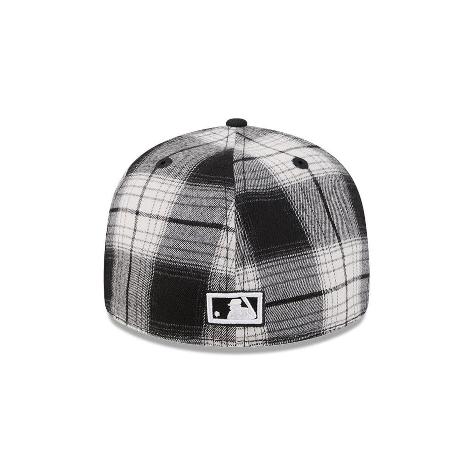 RC 59FIFTY Grunge Style Plaid ニューヨーク・ヤンキース クーパーズタウン ブラック - 14747109-700 | NEW ERA ニューエラ公式オンラインストア