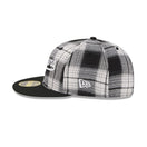 RC 59FIFTY Grunge Style Plaid ブルックリン・ドジャース クーパーズタウン ブラック - 14747110-700 | NEW ERA ニューエラ公式オンラインストア