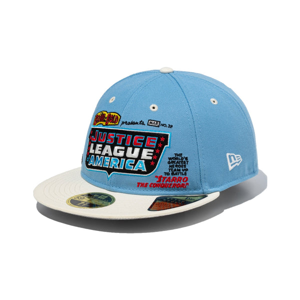 FCRB×NEW ERA EMBLEM 59FIFTY CAP ライトブルー L RC 59FIFTY Justice League JUSTICE LEAGUE OF AMERICA ライト