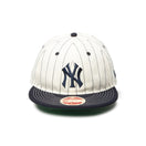 RC 59FIFTY フラットバイザー MLB Heritage Collection ニューヨーク・ヤンキース クーパーズタウン クロームピンストライプ ネイビーバイザー - 14388378 - 700 | NEW ERA ニューエラ公式オンラインストア