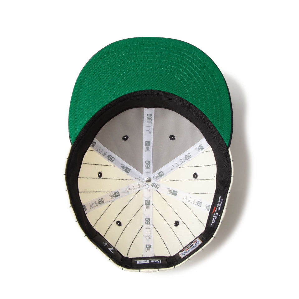 RC 59FIFTY フラットバイザー MLB Heritage Collection ニューヨーク・ヤンキース クーパーズタウン クロームピンストライプ ネイビーバイザー - 14388378 - 700 | NEW ERA ニューエラ公式オンラインストア