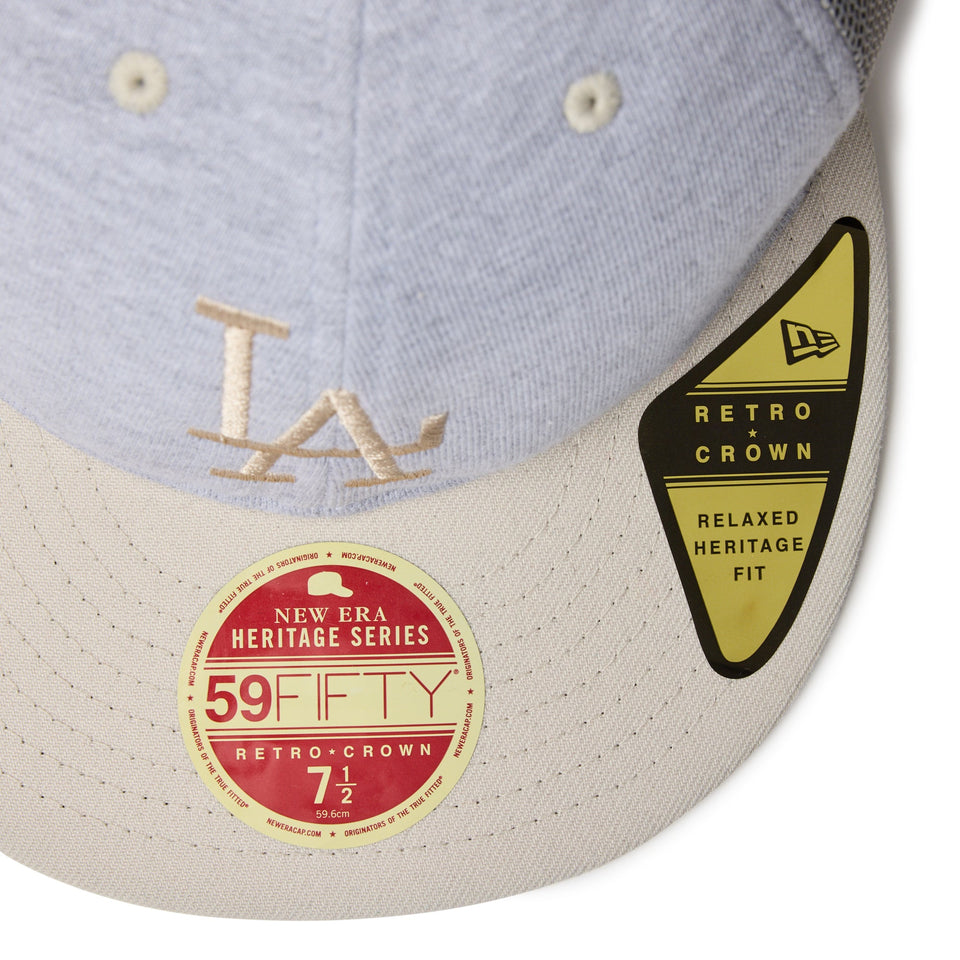 RC 59FIFTY フラットバイザー トラッカー MLB Heritage Collection ロサンゼルス・ドジャース クーパーズタウン グレー ストーンバイザー - 14388380 - 700 | NEW ERA ニューエラ公式オンラインストア
