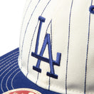 RC 59FIFTY フラットバイザー MLB Heritage Collection ロサンゼルス・ドジャース クーパーズタウン クロームピンストライプ ダークロイヤルバイザー - 14388381 - 700 | NEW ERA ニューエラ公式オンラインストア