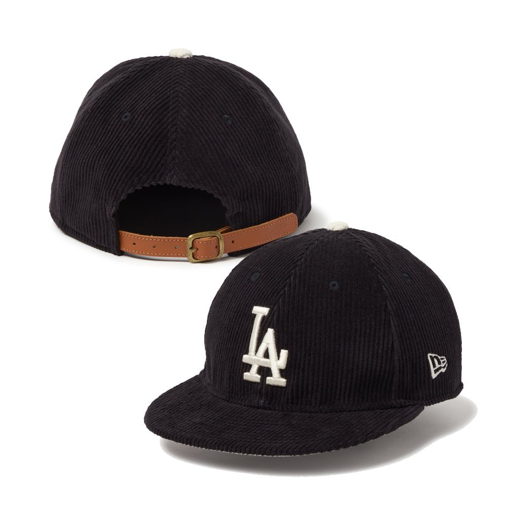 【海外限定】 NEWERA ドジャース ブラックコーデュロイ スナップバック ② 海外限定モデル】 NEWERA 9FIFTY ドジャース キャップ ブラック