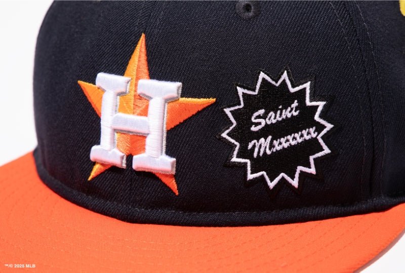 RC 9FIFTY ©SAINT Mxxxxxx × MLB ヒューストン・アストロズ ネイビー オレンジバイザー - 14532345 - OSFM | NEW ERA ニューエラ公式オンラインストア