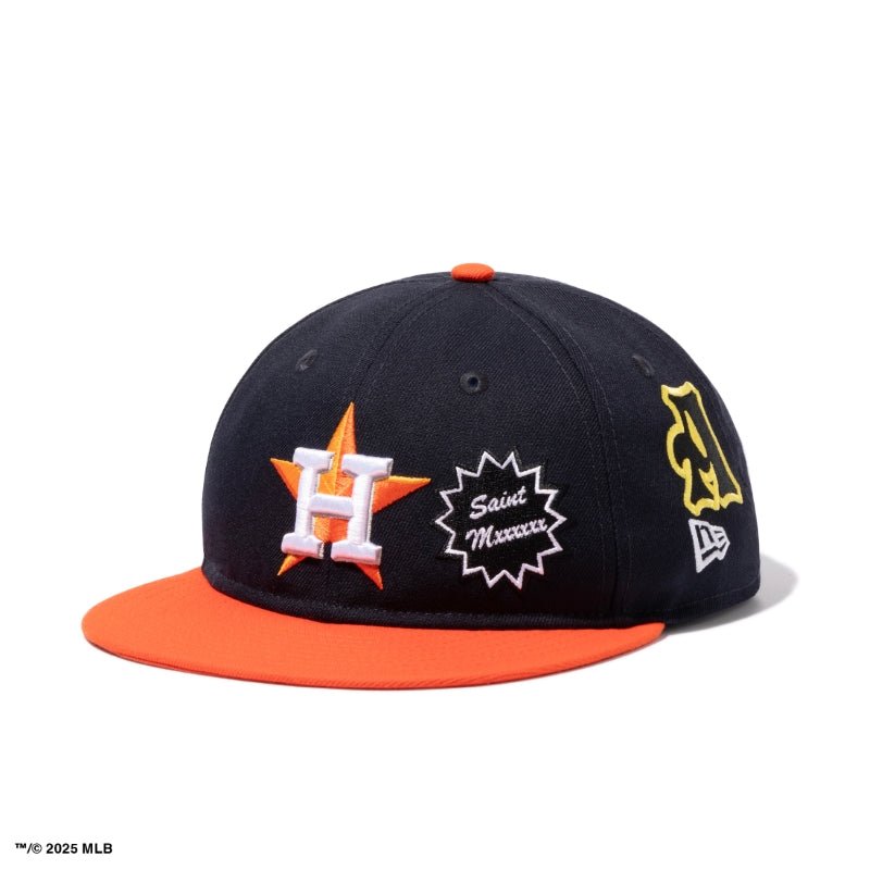 RC 9FIFTY ©SAINT Mxxxxxx × MLB ヒューストン・アストロズ ネイビー オレンジバイザー - 14532345 - OSFM | NEW ERA ニューエラ公式オンラインストア