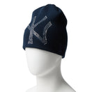 ベーシック ビーニー Rhinestone ラインストーン ビッグロゴ ニューヨーク・ヤンキース ネイビー - 14670025 - OSFM | NEW ERA ニューエラ公式オンラインストア