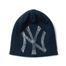 ベーシック ビーニー Rhinestone ラインストーン ビッグロゴ ニューヨーク・ヤンキース ネイビー - 14670025 - OSFM | NEW ERA ニューエラ公式オンラインストア