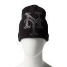 ベーシック ビーニー Rhinestone ラインストーン ビッグロゴ ニューヨーク・メッツ ブラック - 14670026 - OSFM | NEW ERA ニューエラ公式オンラインストア
