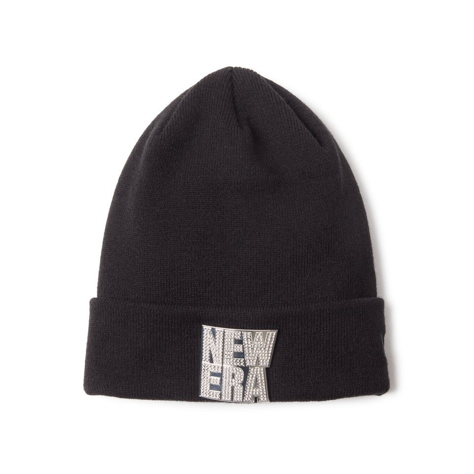 ベーシック カフニット ラインストーン Rhinestone Badge スクエアロゴ