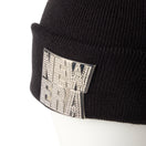 ベーシック カフニット ラインストーン Rhinestone Badge スクエアロゴ ブラック - 14670022-OSFM | NEW ERA ニューエラ公式オンラインストア