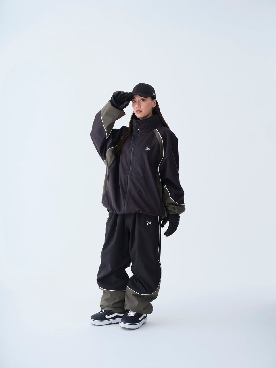 スノートラックパンツ Snowboarding パイピング ブラック/オリーブ - 14741709 - XS | NEW ERA ニューエラ公式オンラインストア