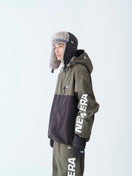 スノージャケット Snowboarding ワードマークロゴ オリーブ/ブラック - 14741710 - XS | NEW ERA ニューエラ公式オンラインストア