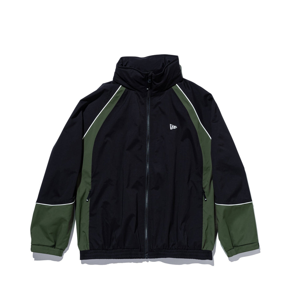 新作 ラッセルノ トラックジャケット ブラック ジップ ハイネック オーバーサイズド パイピング トラックジャケット ブラック