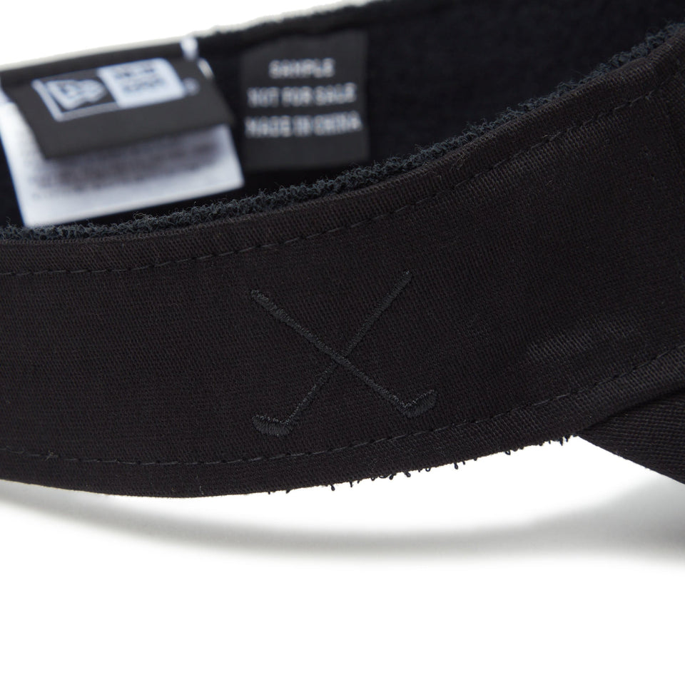 【ゴルフ】サンバイザー Stretch Cotton Washable オーバルロゴ ブラック - 14326226 - OSFM | NEW ERA ニューエラ公式オンラインストア